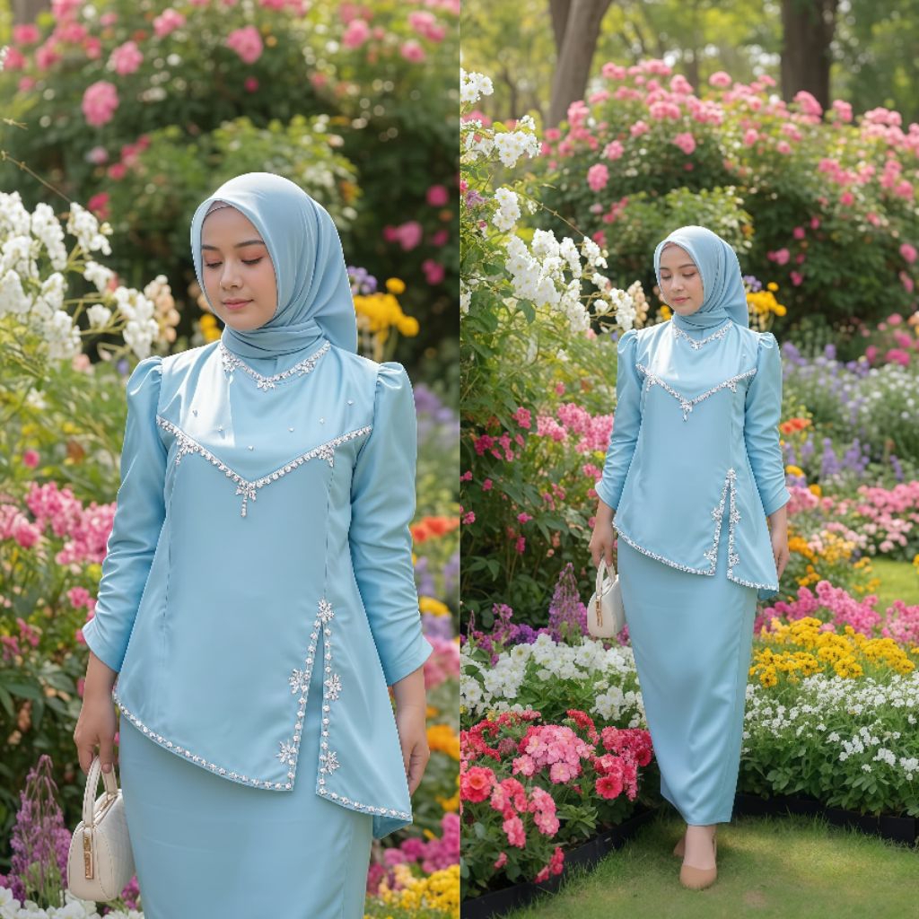 YESICA KURUNG MELAYU / BAJU MELAYU MODEL MIRING / BAJU KONDANGAN / BAJU WISUDAH / BRIDESMAID / BAJU 