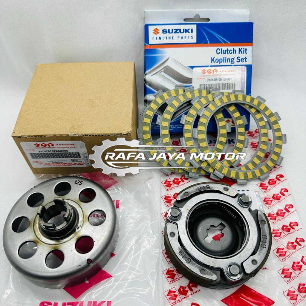 Paket Lonceng Mangkok Ganda + Kampas Ganda Assy + Plat Kopling Shogun 125 SP Shogun 125 R RR FL FD A
