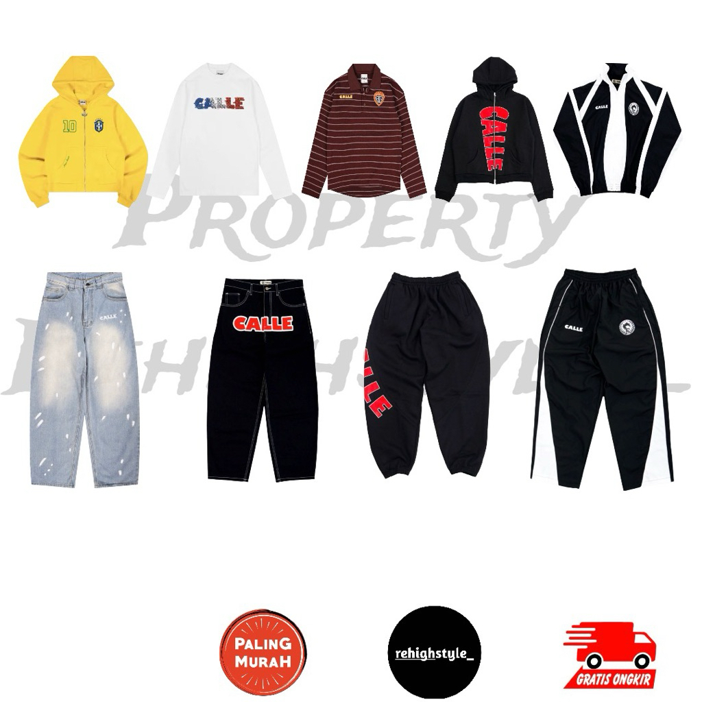 ZIP HOODIE CALLE BRAZIL / LONGSLEEVE CALLE TISYATS FRANCE / T-SHIRT CALLE POLO THE CLUB / ZIP HOODIE