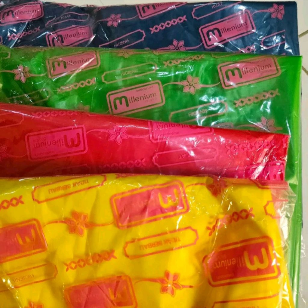 Kresek Laundry HDPE millenium 55x85 Warna (20 pcs /pack) - Kresek Jumbo Tebal Dan Berkualitas