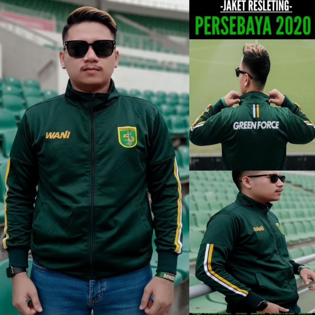 Jaket Resleting Persebaya Bonek Green Force 2020