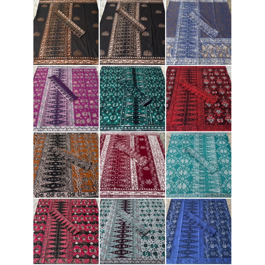 Momsdc Set Kain Batik Jambi dan selendang tengkuluk Jambi