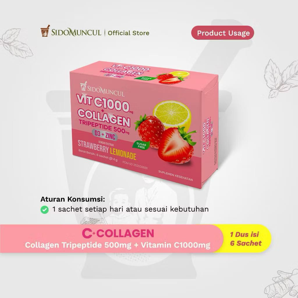 VIT C 1000+COLLAGEN // COLLAGEN TRIPEPTIDE 500mg+VITAMIN C1000