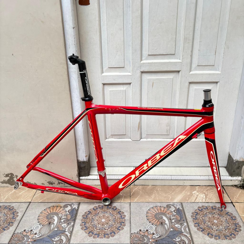 Orbea Aqua size 51 Rimbrake frameset sepeda roadbike balap 700c
