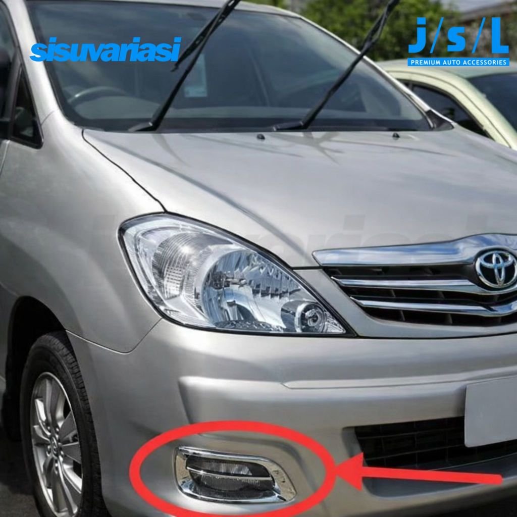 Cover Foglamp Chrome Innova 2008–2011 Aksesoris Mobil JSL
