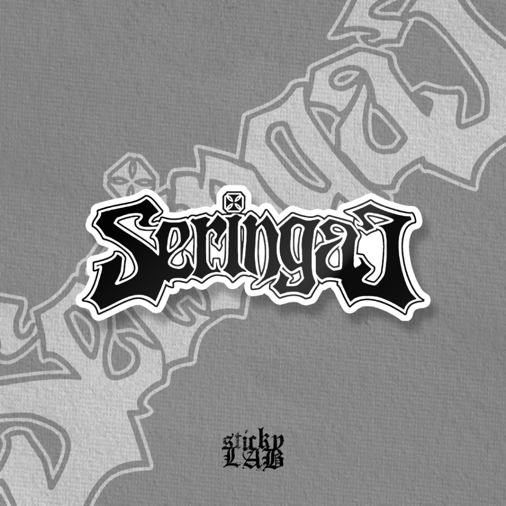 (COD) Seringai Sticker Vinyl Anti Air Sticker band Sticker Helm Tumbler Laptop