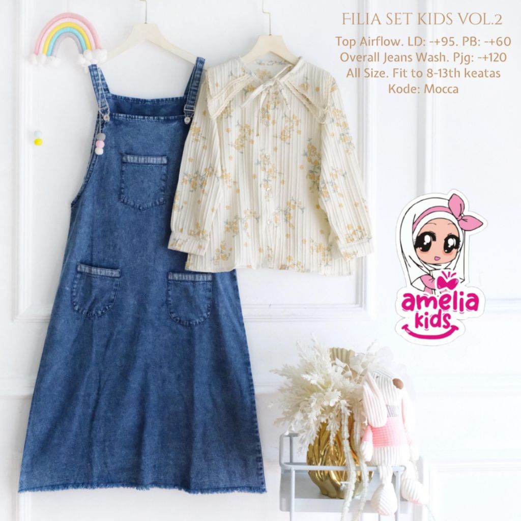 ORIGINAL 100% AMELIA KIDS FILIA SET KIDS