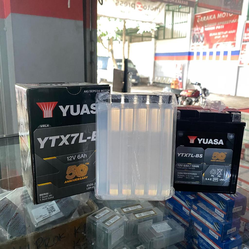 Aki YTX7L-BS Original Merek Yuasa - YTX7LB5