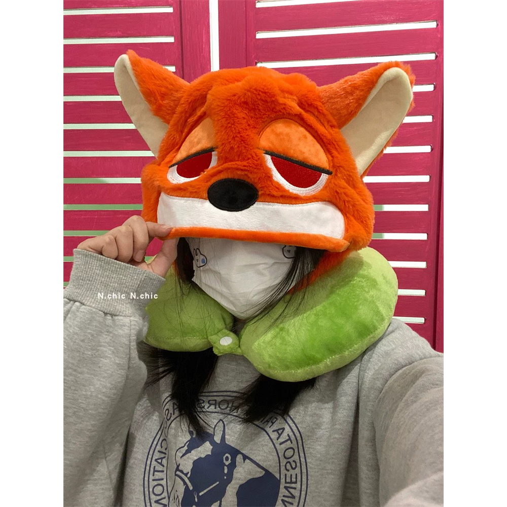 Disney Zootopia Collection Series Bantal Leher Topi Tas Karakter Judy & Nick