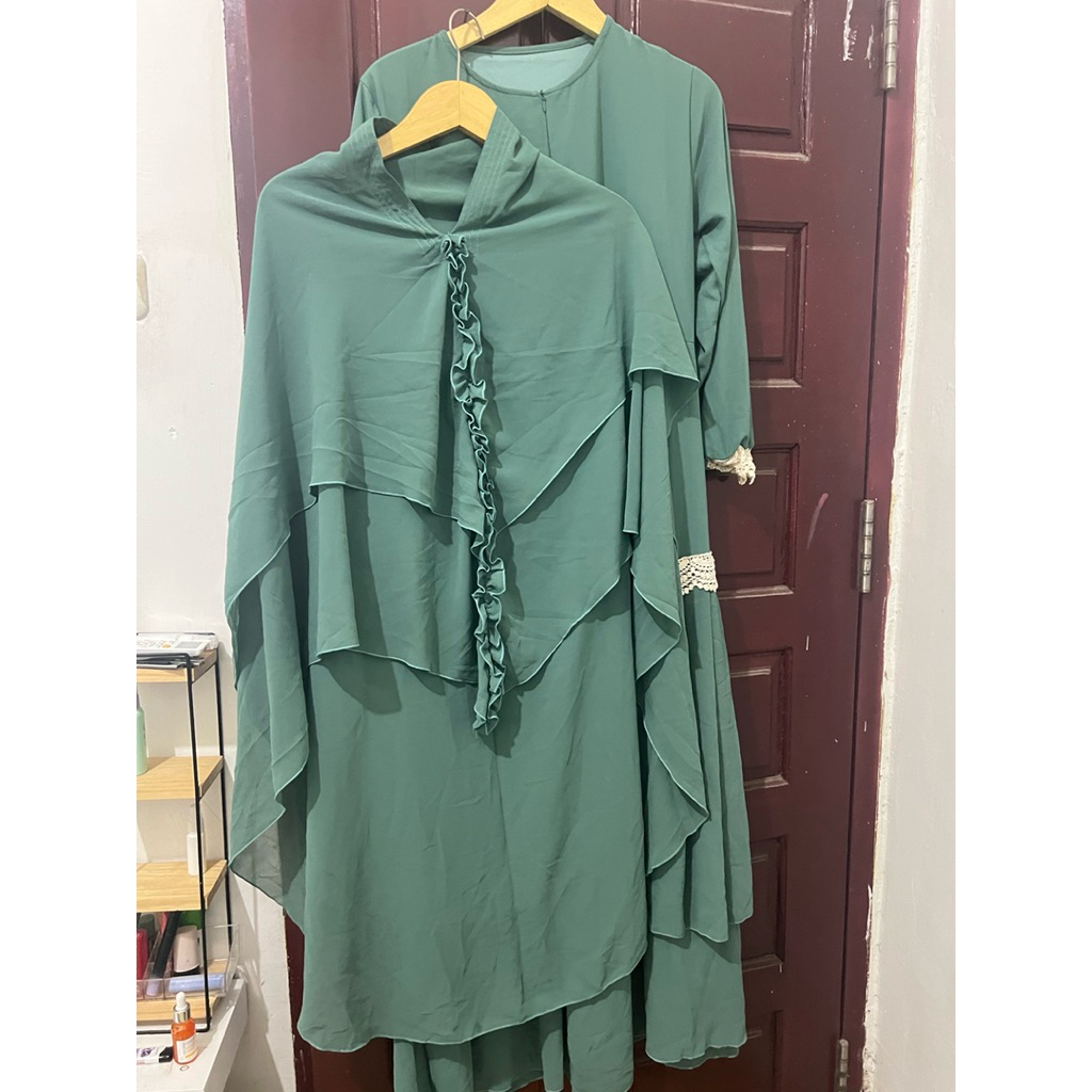 PL set gamis hijab syari