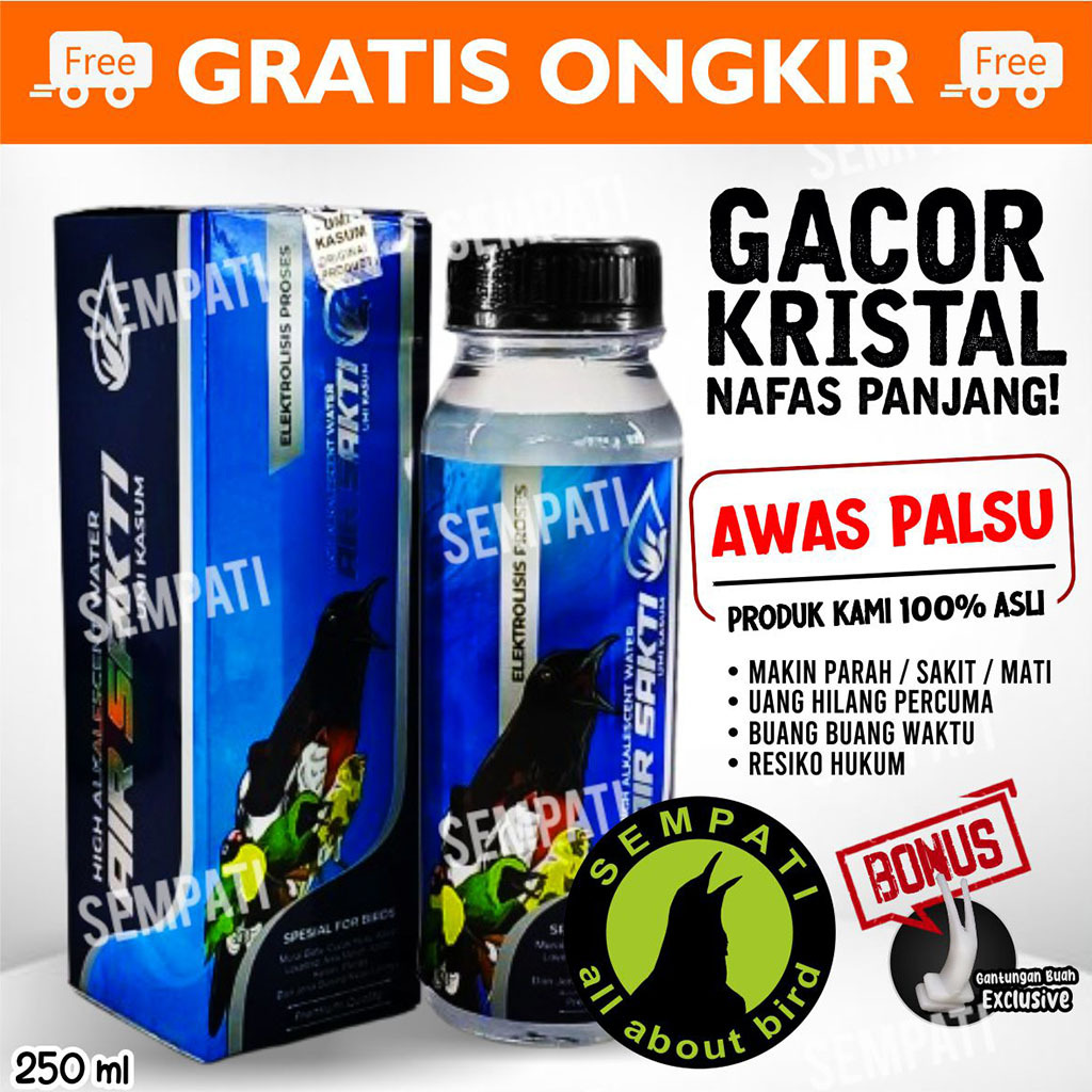 SEMPATI Air Sakti Umi Kasum Anti Oksidan Ph Tinggi 250ml Water Air Minum Premium Burung Juara Gantan