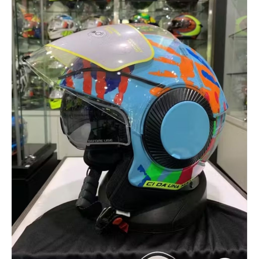 helm AGV orbyt Rossi Misano 2014