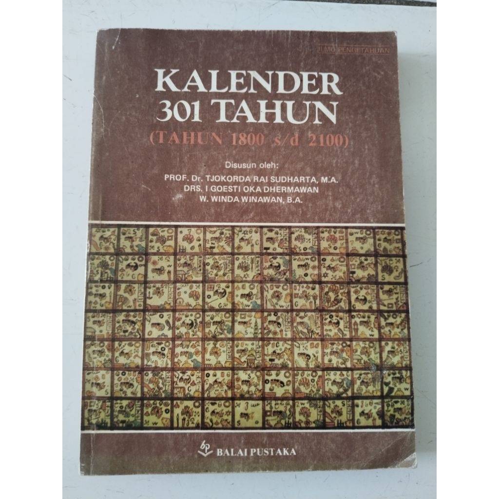 Buku Kalender 301 Tahun(Tahun 1800 s/d 2100)