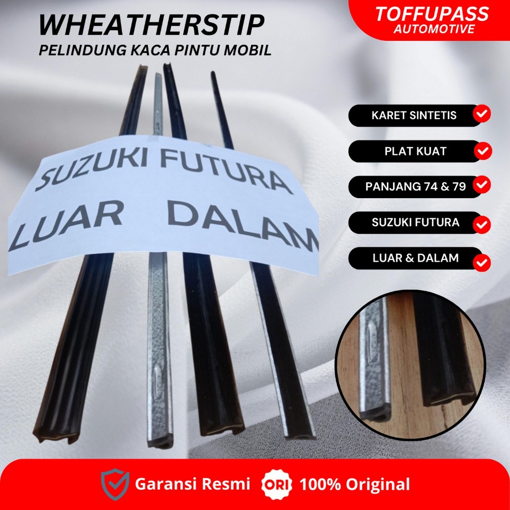 PELIPIT PINTU DEPAN KACA MOBIL SUZUKI FUTURA