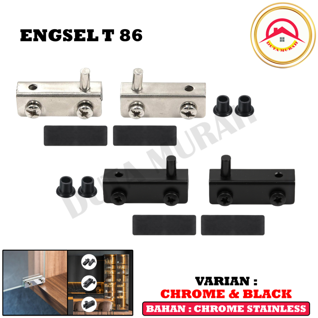Engsel Pivot Jepit Kaca T86 Pivot Hinge Glass Door Engsel Kaca Jepit 10 mm
