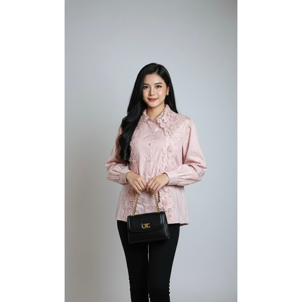Atasan Blouse Wanita Import Bkk Kualitas Premium/Atasan Katbol/Fashion wanita Kekinian