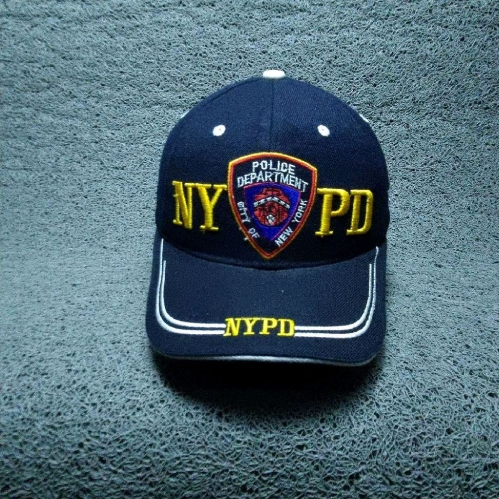 topi NYPD police wool big logo
