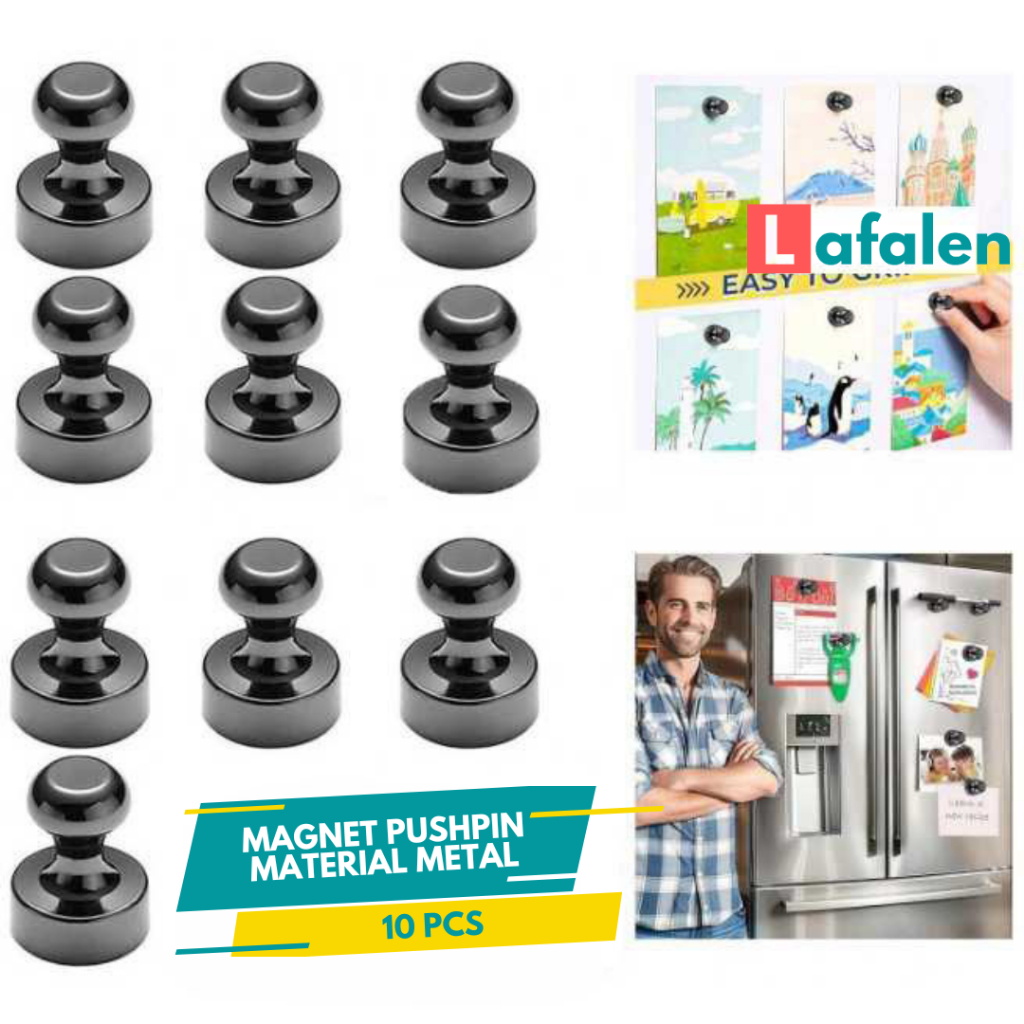 Magnet Kecil | Magnet Kulkas | Push Pin Magnetic Metal 10 Pcs Kuat Tahan Beban