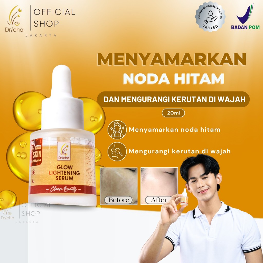 Glow Lightening Serum Untuk Kulit Normal Ke Kering (20ml)