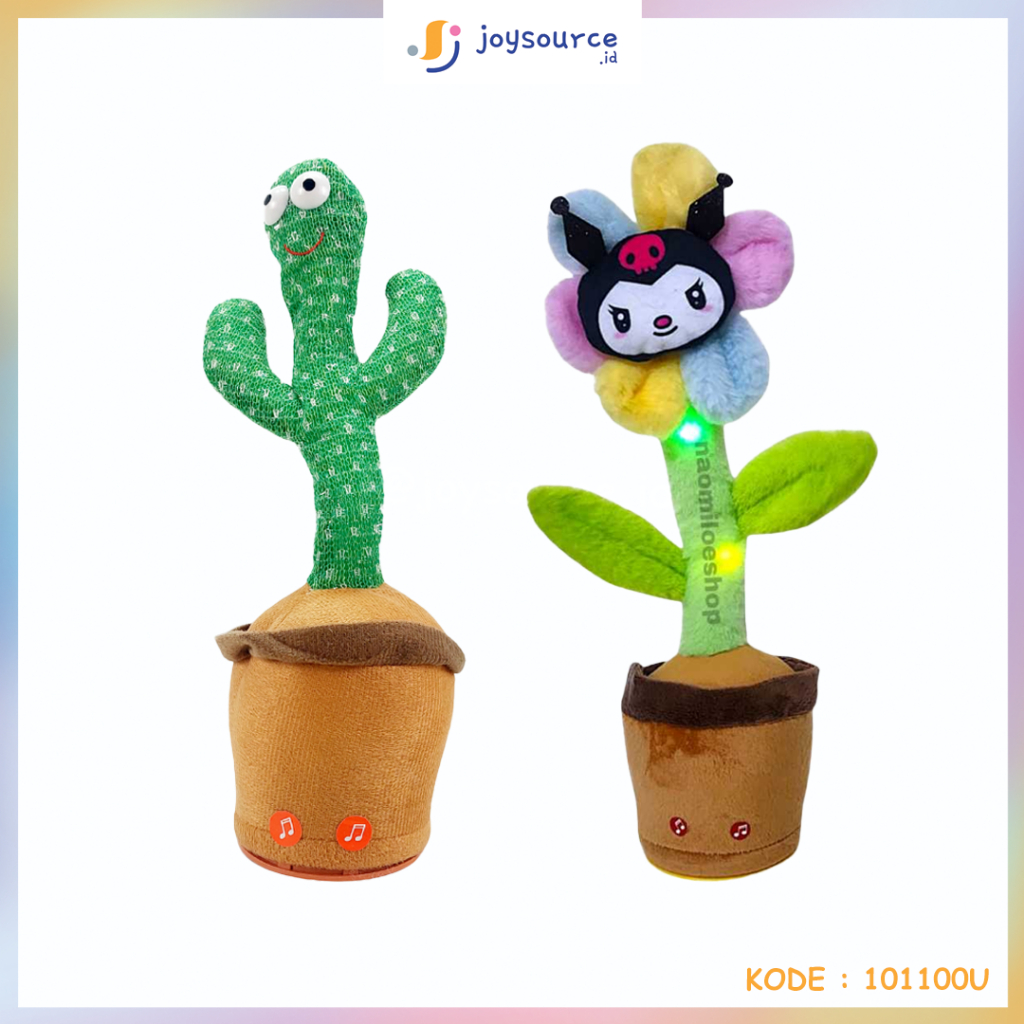 Kaktus/Bunga Kuromi Mainan Bisa Ngomong Bicara Rekam Dancing Mainan Boneka Anak