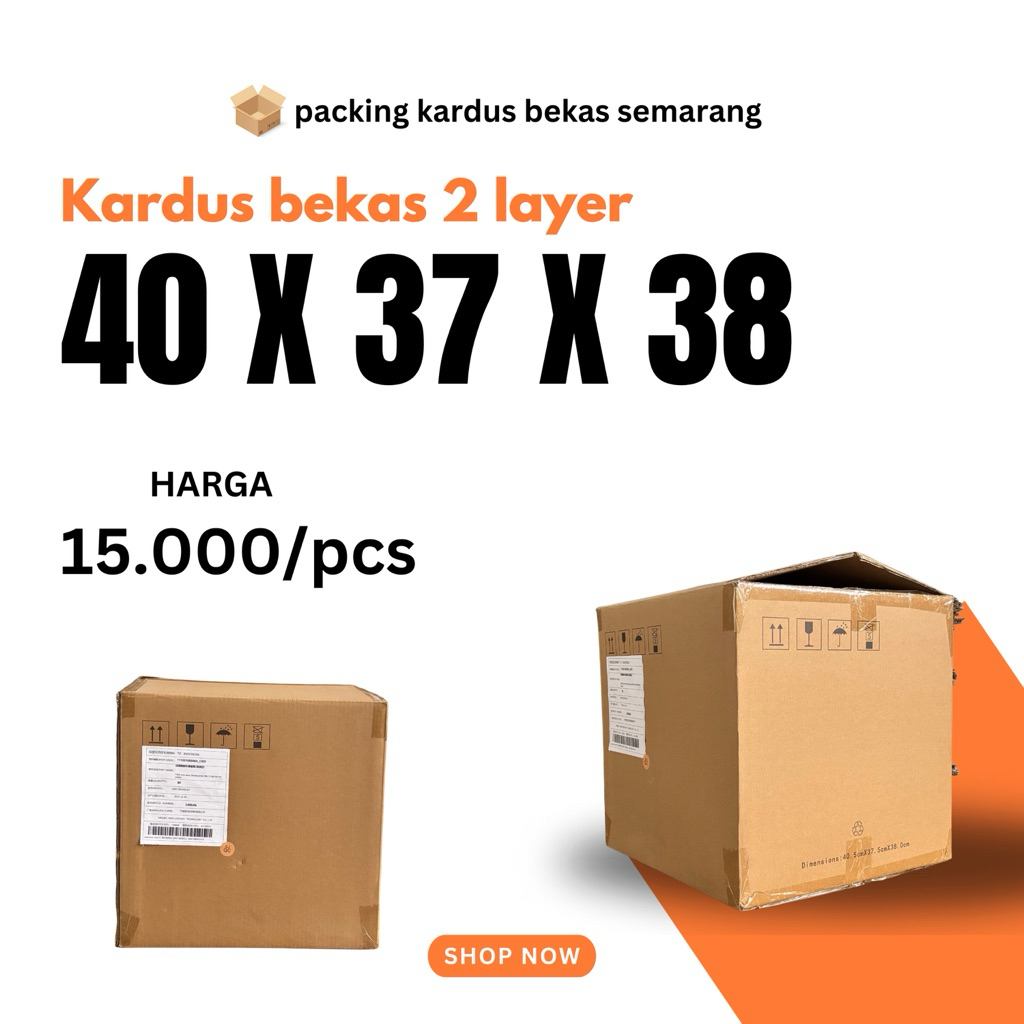 kardus bekas tebal 2 layer ukuran tertera difoto