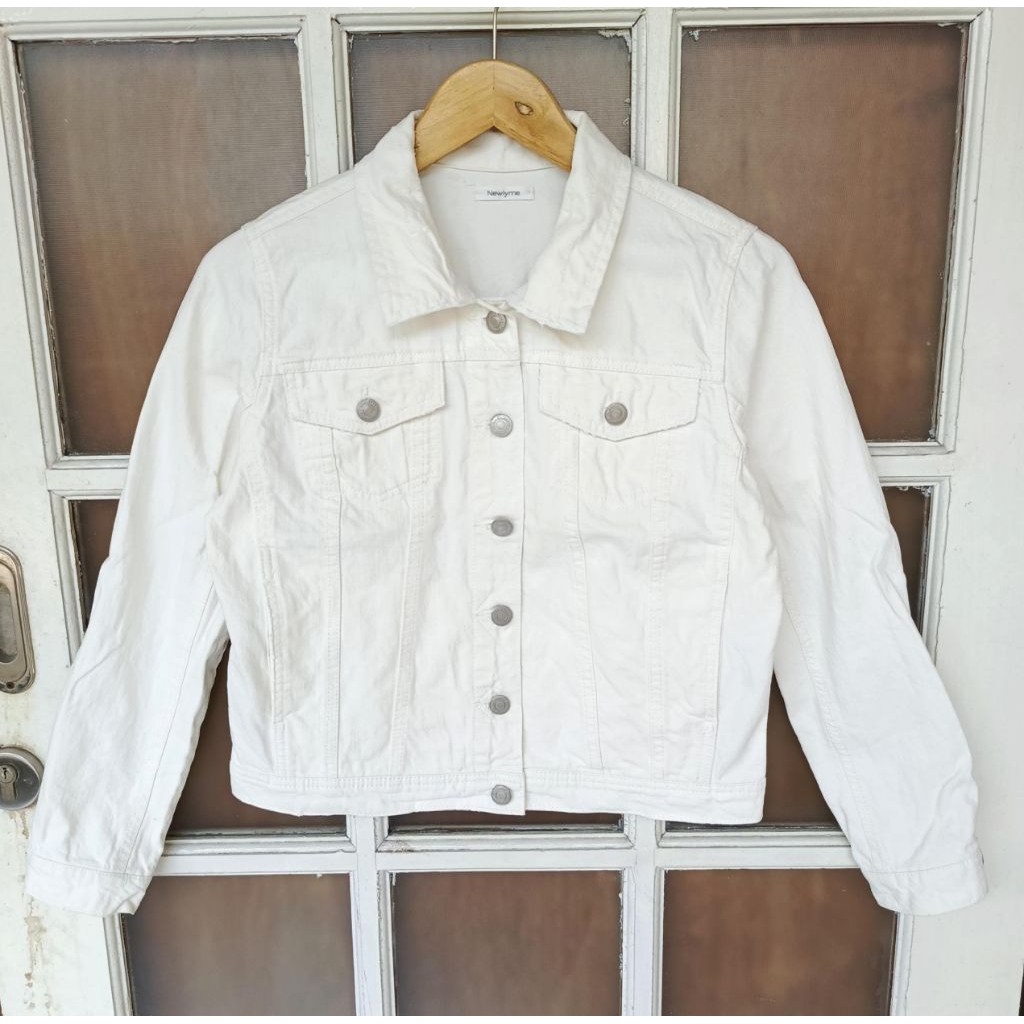 Jaket Jeans Denim Crop NEWLYME Japan