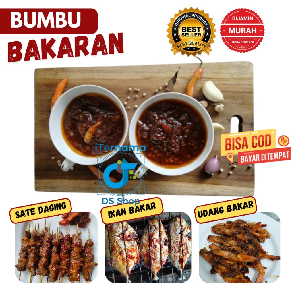 Bumbu Bakaran Sate Ayam Ikan Udang Sosis Pedas Manis Gurih Tanpa Pengawet