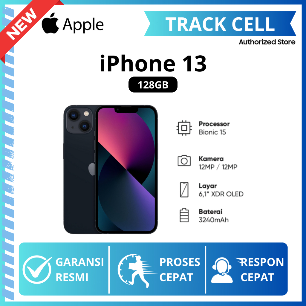 iPhone 13 128GB Original - Baru, Garansi Resmi GDN|TAM|DIGIMAP