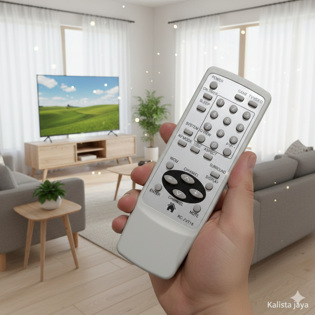 REMOTE REMOT TV AIWA TABUNG PUTIH