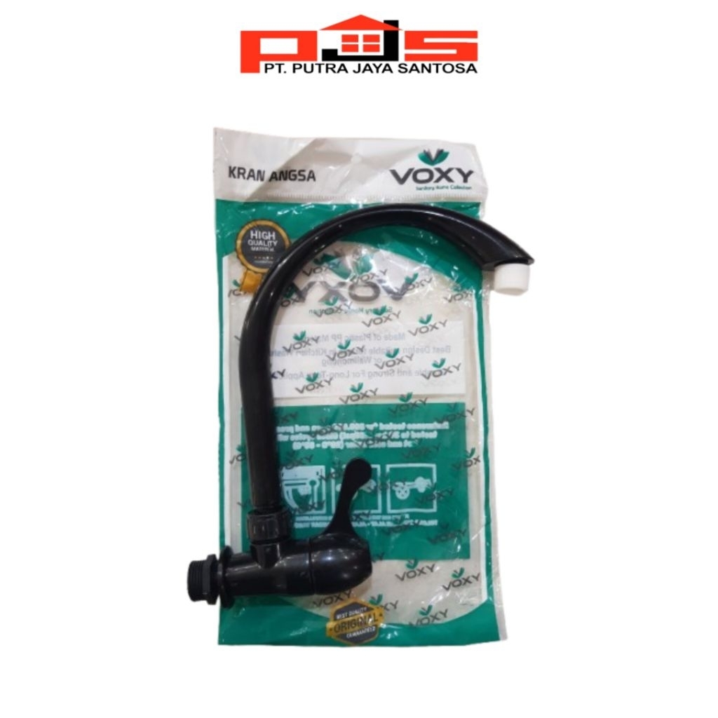 Kran Angsa - VOXY Pipa PVC Warna Hitam & putih