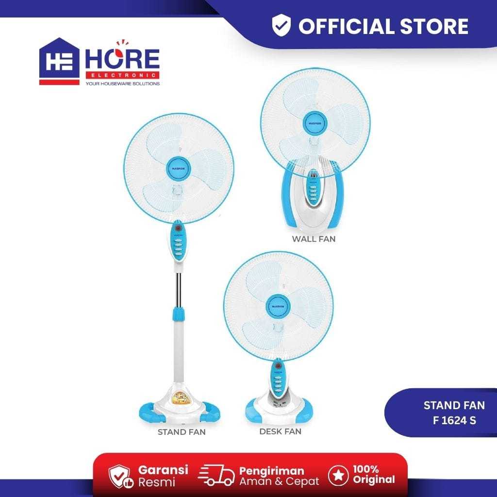 Maspion Stand Fan Kipas Angin Berdiri 16 Inch F-1624 S - Kipas Angin 3 IN 1 Medila F 1624 S