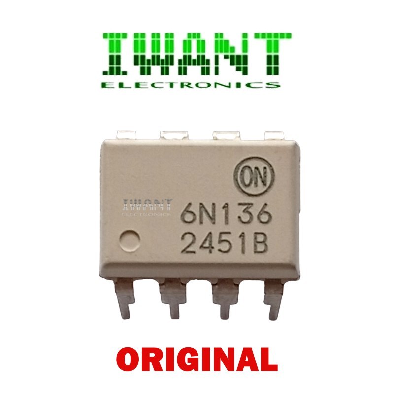 6N136 IC 6N136 DIP 8 PIN ORIGINAL ON A6N136 EL 6N136 OPTOCOUPLER 6N136