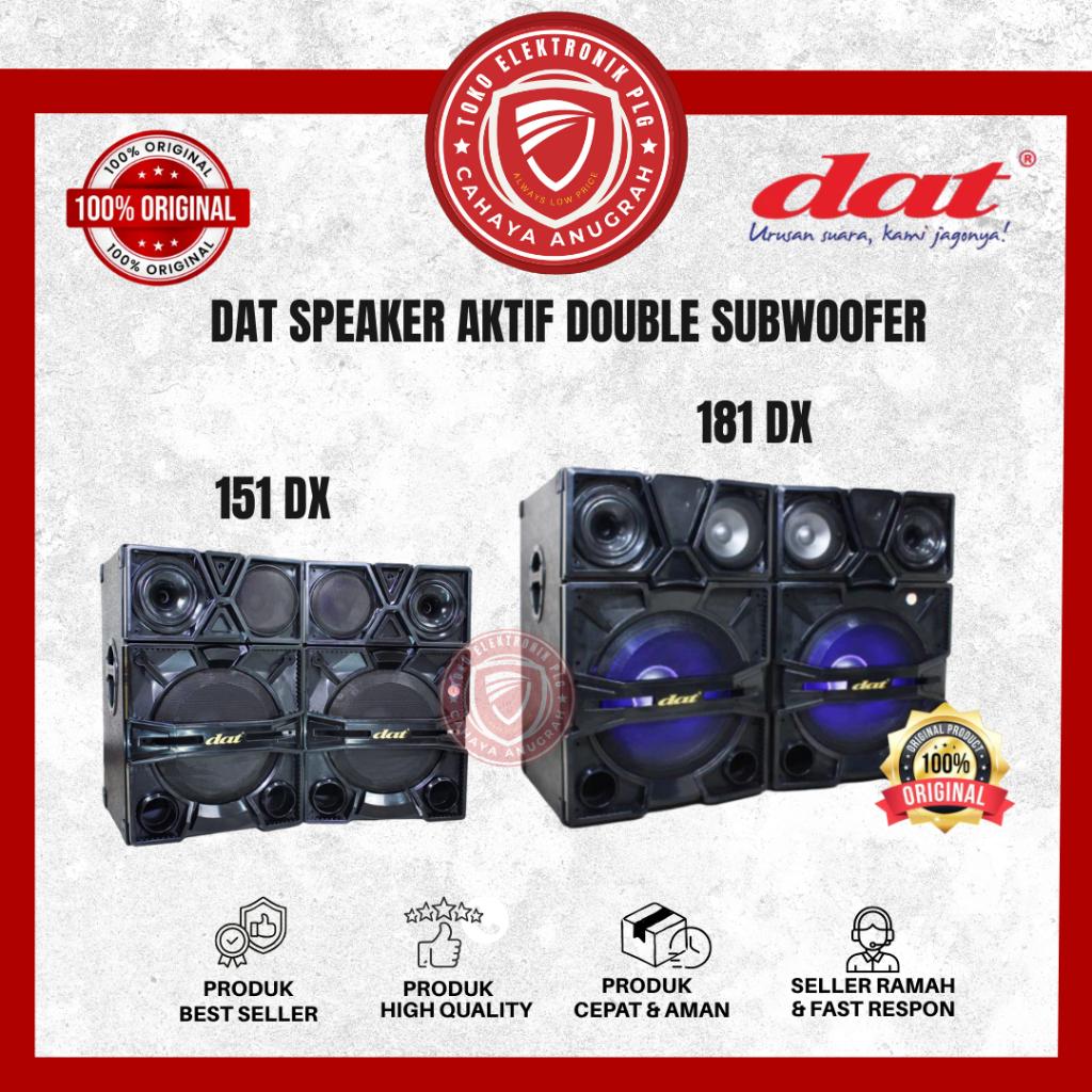 Speaker DAT Aktif DX-151 15 INCHI / DX-181 Speaker Aktif 18 Inc Single Subwoofer Garansi