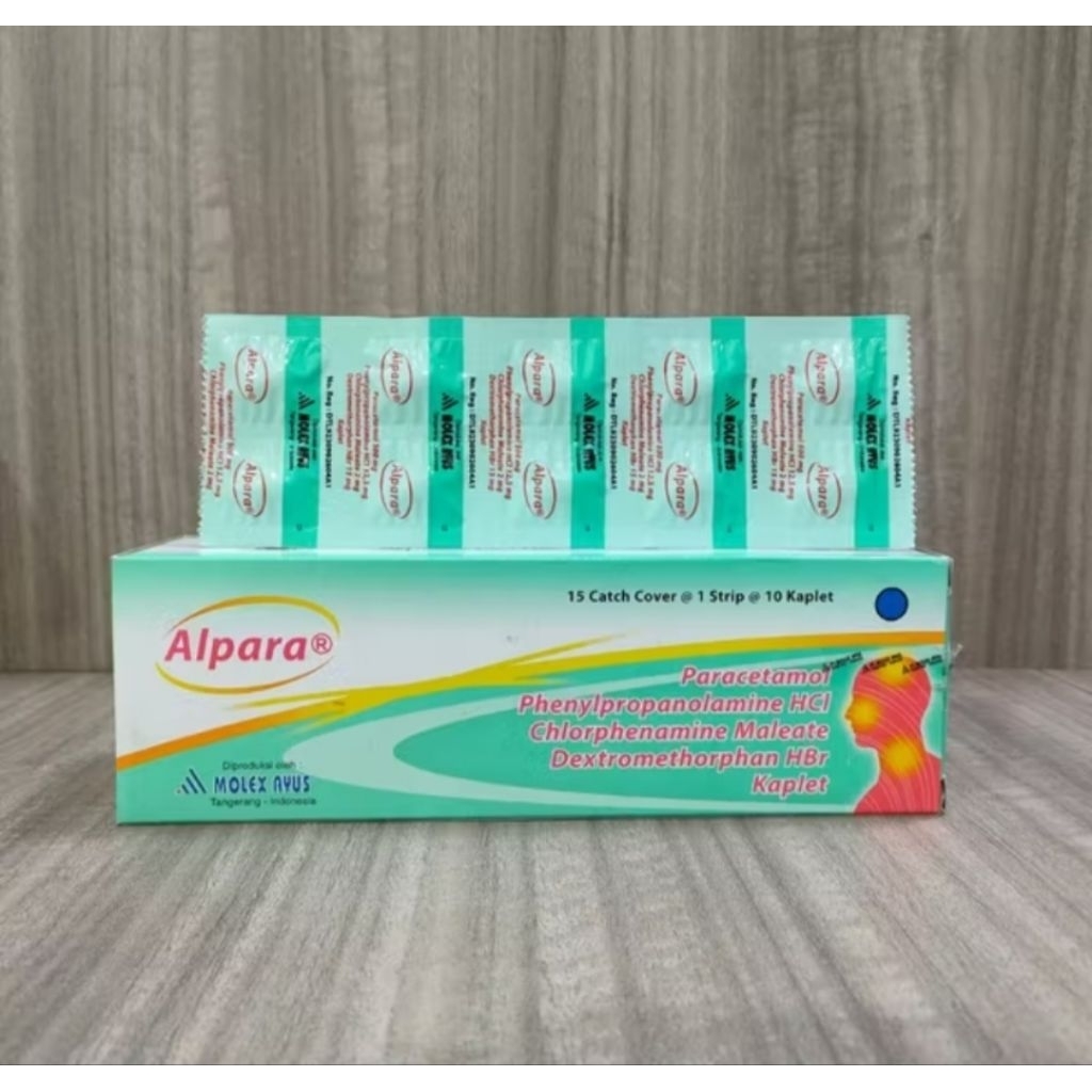 Alpara Kaplet Obat Flu Batuk Demam 1strip isi 10