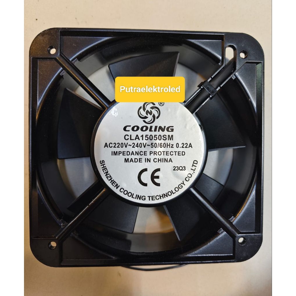 Fan AC 15cm AC 220-240 Volt Tebal 5cm / Kipas AC 15 cm