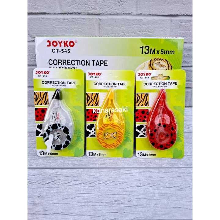 JOYKO Tipex Kertas Correction Tape CT545 Motif Animals Tipex Joyko