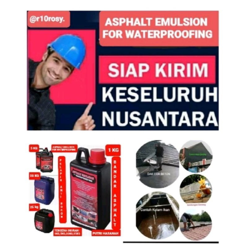 [ASP3] Aspal Cair 1 Kg / 1 liter Aspal Emulsiont / Aspal Cair