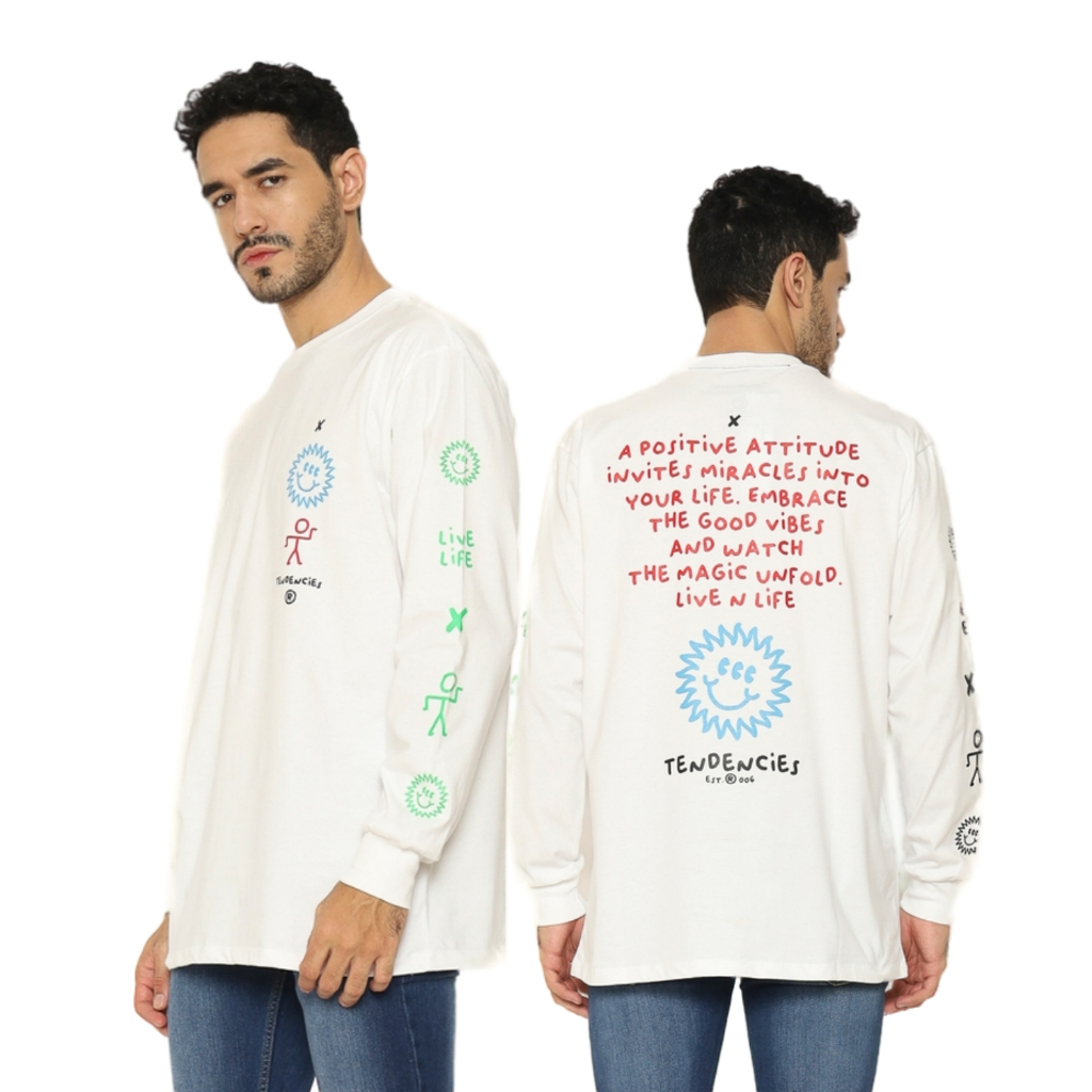 Kaos Oversize Lengan Panjang Pria Wanita – Sunday Live Life Street Style