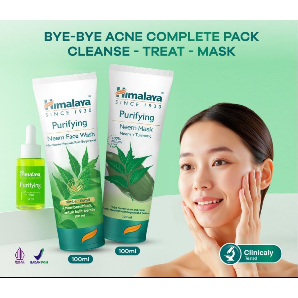 HIMALAYA Purifying Neem Face Wash & HIMALAYA Purifying Neem Mask 50ml & 100ml