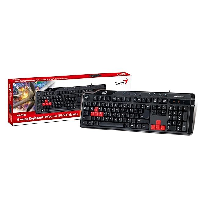 GENIUS Keyboard Gaming KB-G235 USB Kondisi Baik Sale No Retur
