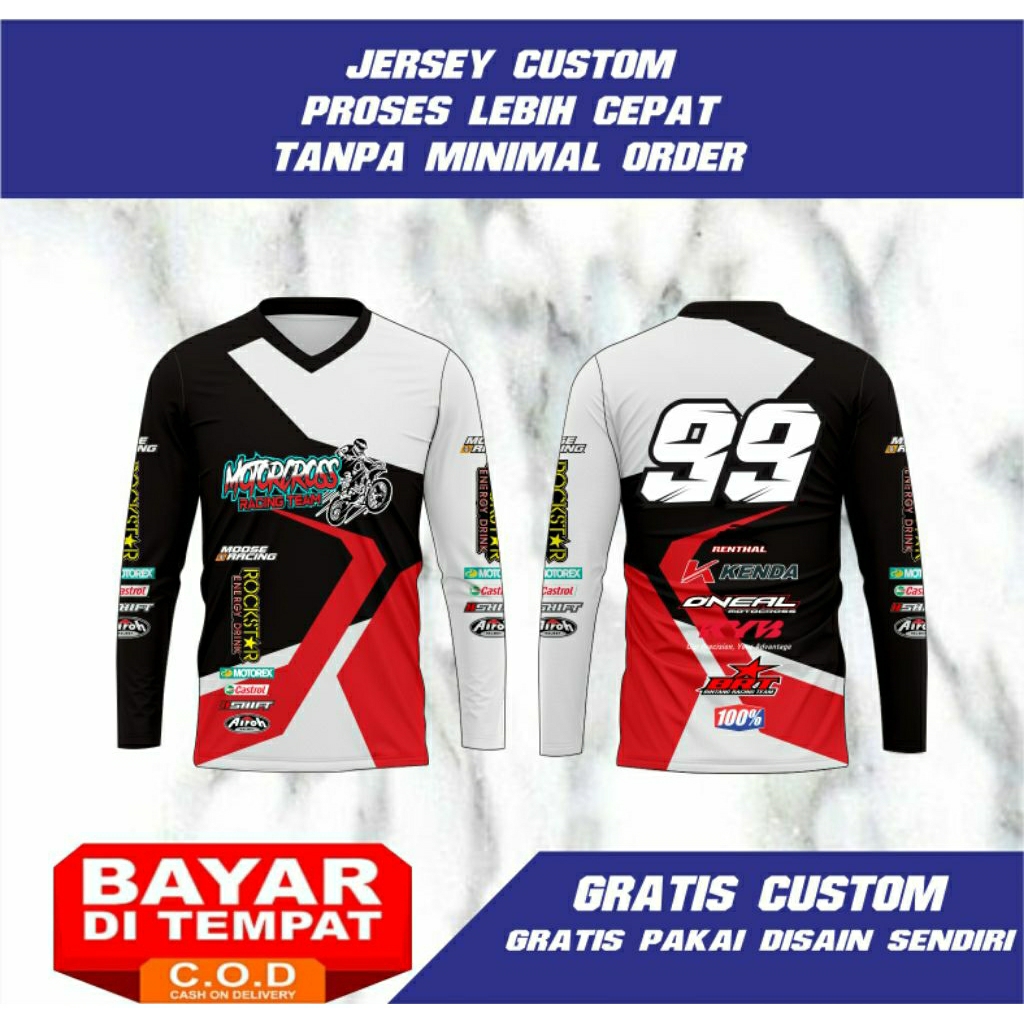 jersey motocross jersey trail custom