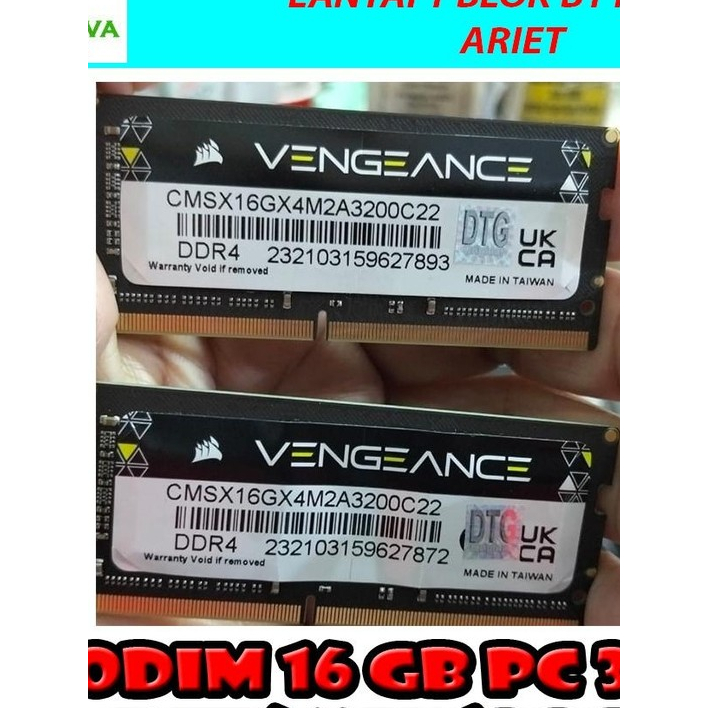 SODIM 16 GB PC 3200 KIT (16X2)DDR4