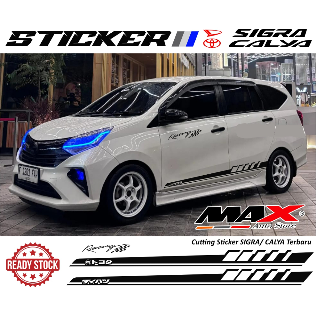 Stiker Mobil Calya Sigra Stiker list body calya sigra