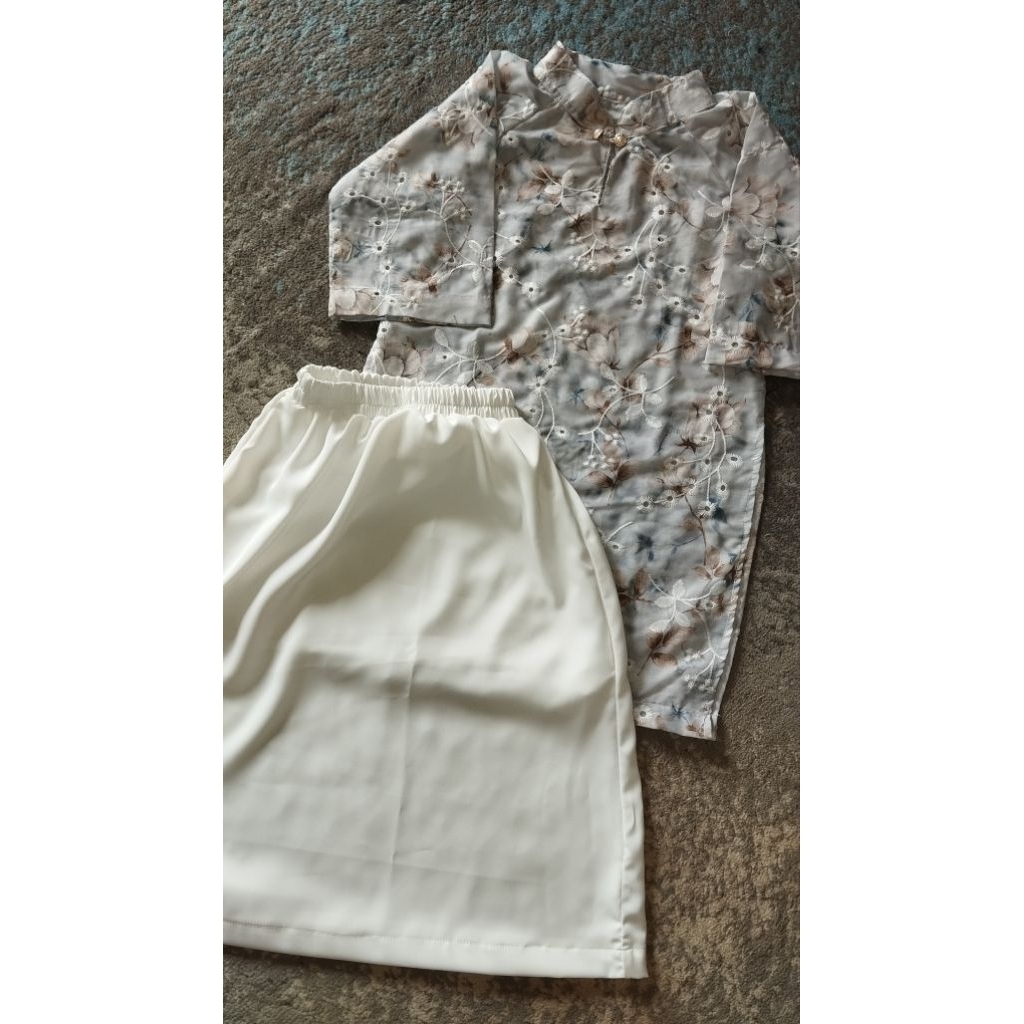 HIRAYA SET by wear aeezee | Tunik Katun Embroidery Ao dai Vietnam | One Set Tunik Rok