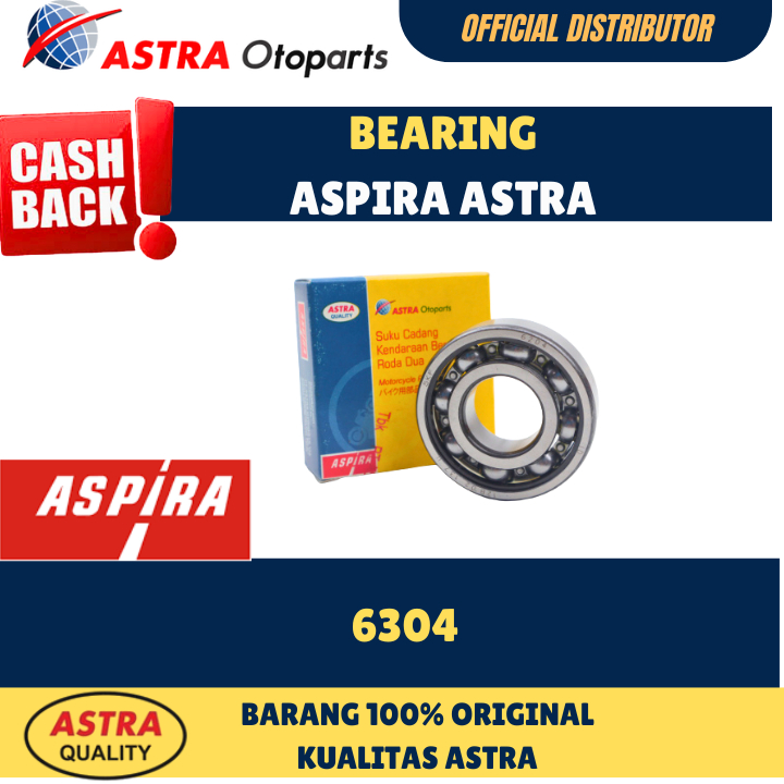 Bearing 6304 Aspira 11-6304/Laher 6304 Original Murah
