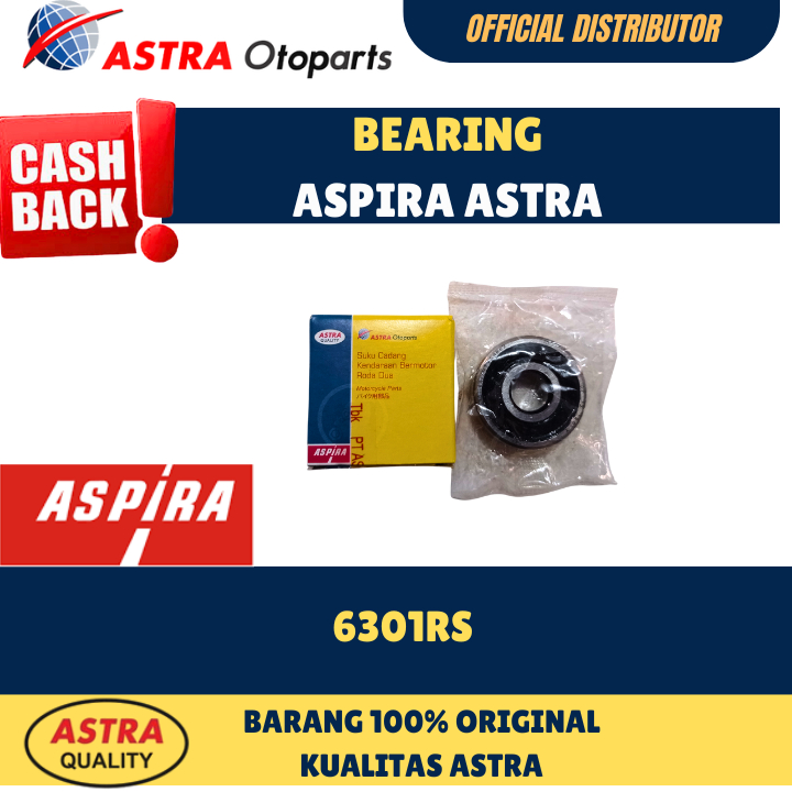 Bearing 6301RS Aspira 11-6301RS/Laher 6301 Original Murah