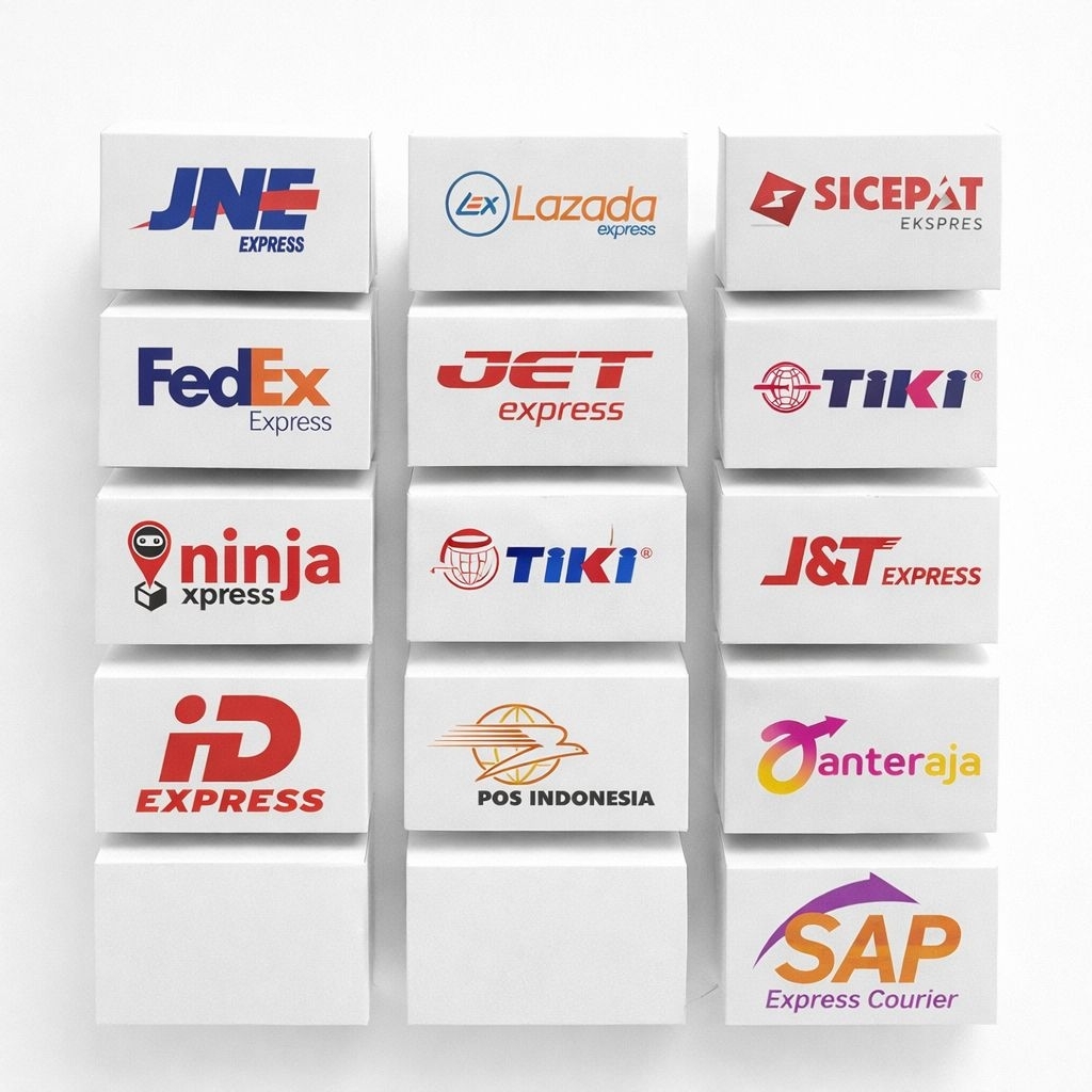 (Best Seller) Sticker Ekspedisi Pengiriman Barang (JNE,SiCepat,FedEX,NinjaExpress,ID Express,LazadaE
