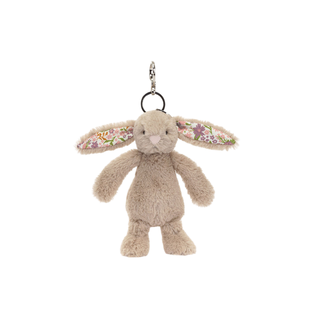 Jellycat Beige Bunny Petal Bag Charm