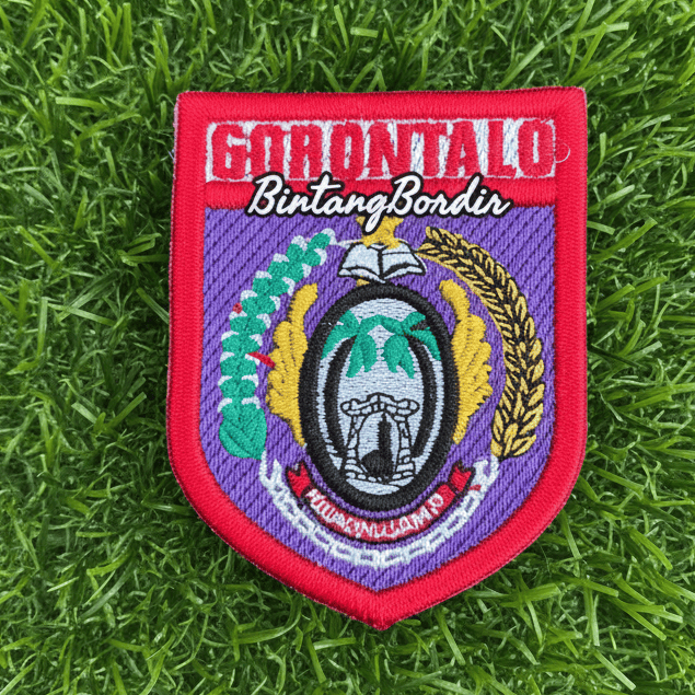 "HIGH QUALITY" Logo Kwarda Gorontalo Bordir Timbul