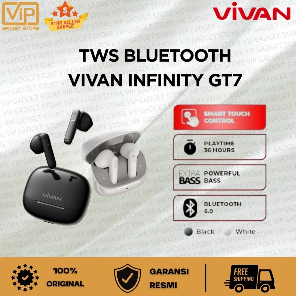 TWS Bluetooth VIVAN GT7